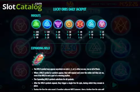 Οθόνη4. Lucky Orbs Κουλοχέρης