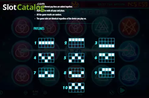 Οθόνη6. Lucky Orbs Κουλοχέρης