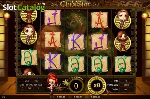 Οθόνη5. Chibi Slot Κουλοχέρης