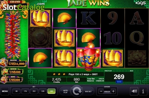 Οθόνη3. Jade Wins Κουλοχέρης