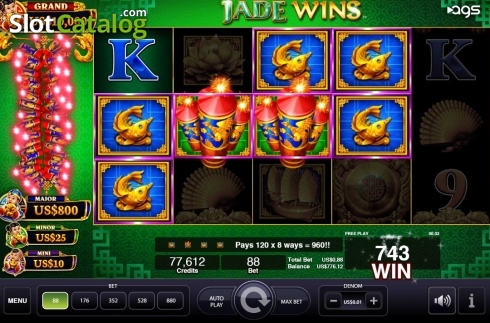 Οθόνη4. Jade Wins Κουλοχέρης