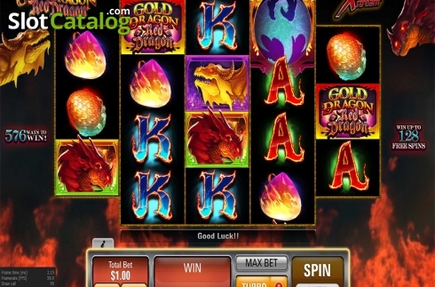 Οθόνη2. Gold Dragon Red Dragon Κουλοχέρης 