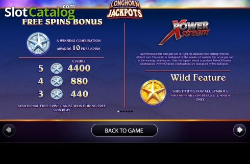 Οθόνη6. Longhorn Jackpots Κουλοχέρης