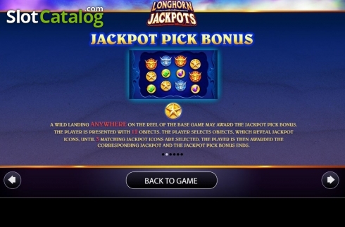 Οθόνη7. Longhorn Jackpots Κουλοχέρης