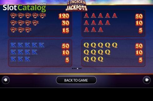 Οθόνη9. Longhorn Jackpots Κουλοχέρης