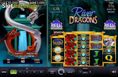 Οθόνη3. River Dragons (AGS) Κουλοχέρης