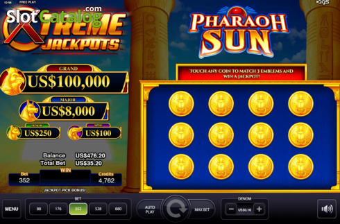 Οθόνη6. Pharaoh Sun Κουλοχέρης