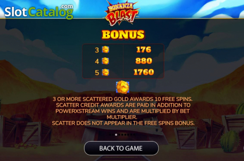 Οθόνη8. Bonanza Blast Κουλοχέρης