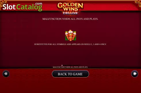 Οθόνη4. Golden Wins Deluxe Κουλοχέρης