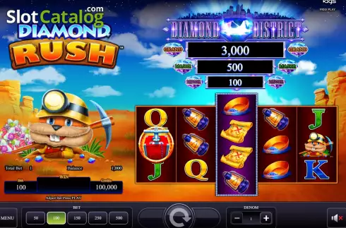 Οθόνη2. Diamond Rush (AGS) Κουλοχέρης