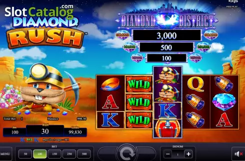 Οθόνη3. Diamond Rush (AGS) Κουλοχέρης