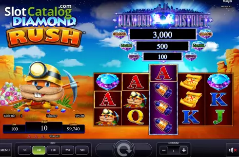 Οθόνη4. Diamond Rush (AGS) Κουλοχέρης