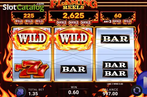 Οθόνη3. Flaming Reels (AGS) Κουλοχέρης