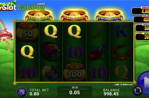 Οθόνη3. Shamrock Fortunes Κουλοχέρης