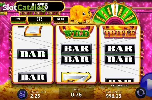 Οθόνη3. Rakin' Bacon Jackpots Bonus Wheel Κουλοχέρης