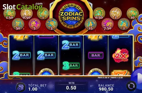 Οθόνη3. Zodiac Spins Κουλοχέρης