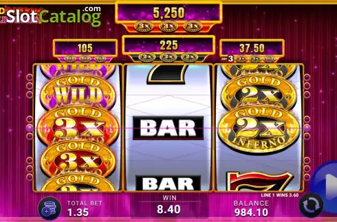 Οθόνη3. Gold Inferno Wild Stacks Κουλοχέρης