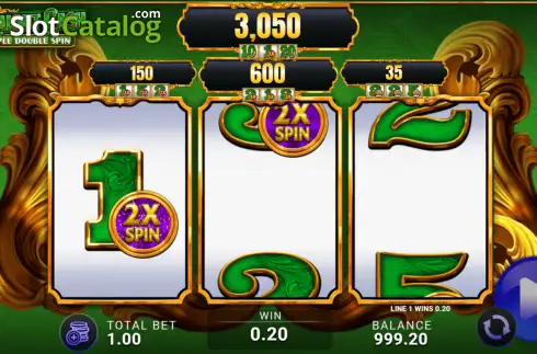 Οθόνη3. Straight Cash Triple Double Spin Κουλοχέρης