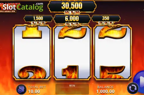 Οθόνη2. Straight Fire Triple Double Spin Κουλοχέρης