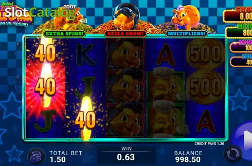 Οθόνη3. Rakin' Bacon Triple Oink Soda Fountain Fortunes Κουλοχέρης