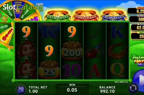 Οθόνη3. Shamrock Fortunes Deluxe Κουλοχέρης