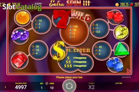 Οθόνη6. Extra Spin 3 Κουλοχέρης