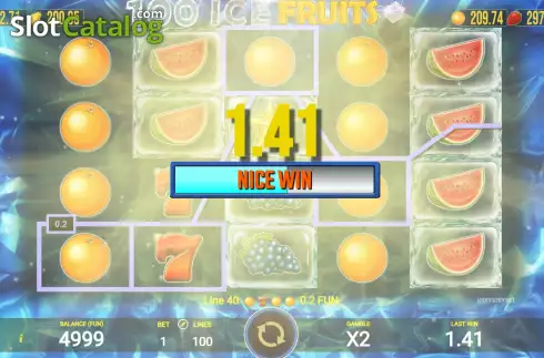 Οθόνη3. 100 Ice Fruits Κουλοχέρης