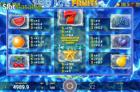 Οθόνη6. 100 Ice Fruits Κουλοχέρης