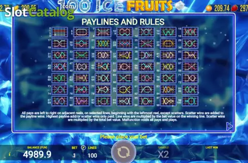 Οθόνη9. 100 Ice Fruits Κουλοχέρης