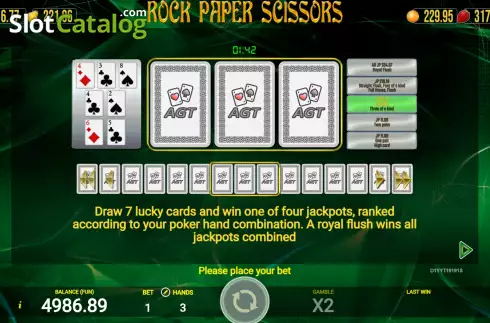 Οθόνη9. Rock Paper Scissors (AGT Software) Κουλοχέρης