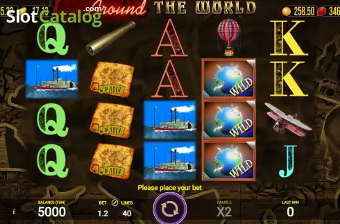 Οθόνη2. Around The World (AGT Software) Κουλοχέρης