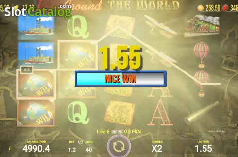 Οθόνη3. Around The World (AGT Software) Κουλοχέρης