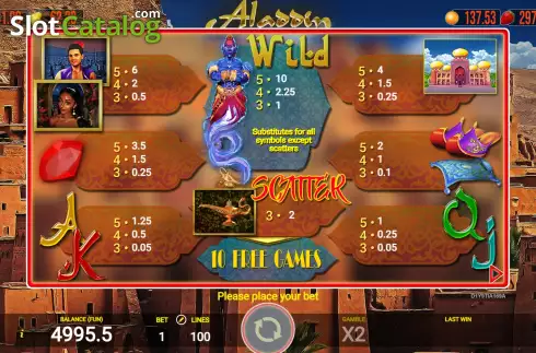 Οθόνη6. Aladdin (AGT Software) Κουλοχέρης