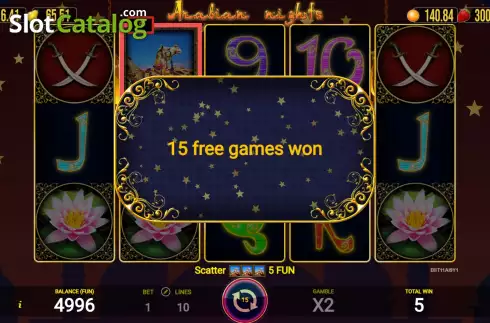 Οθόνη5. Arabian Nights (AGT Software) Κουλοχέρης