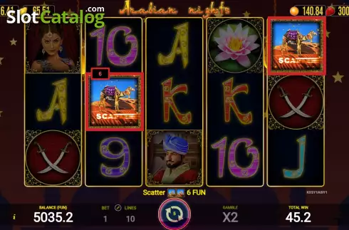 Οθόνη7. Arabian Nights (AGT Software) Κουλοχέρης