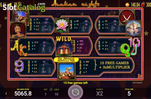 Οθόνη9. Arabian Nights (AGT Software) Κουλοχέρης
