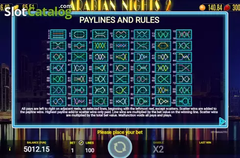 Οθόνη7. Arabian Nights 2 Κουλοχέρης