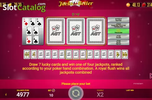 Οθόνη9. Jacks Or Better (AGT Software) Κουλοχέρης