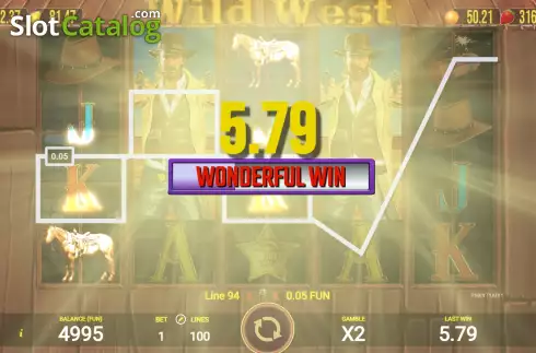 Οθόνη4. Wild West (AGT Software) Κουλοχέρης
