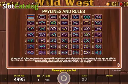 Οθόνη9. Wild West (AGT Software) Κουλοχέρης