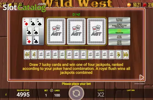 Οθόνη8. Wild West (AGT Software) Κουλοχέρης
