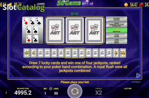 Οθόνη8. Gems 50 Κουλοχέρης