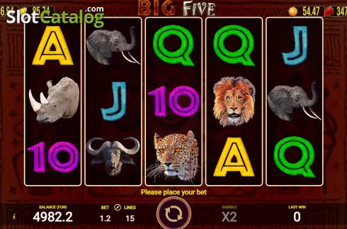 Οθόνη2. Big Five (AGT Software) Κουλοχέρης