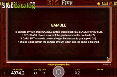 Οθόνη7. Big Five (AGT Software) Κουλοχέρης