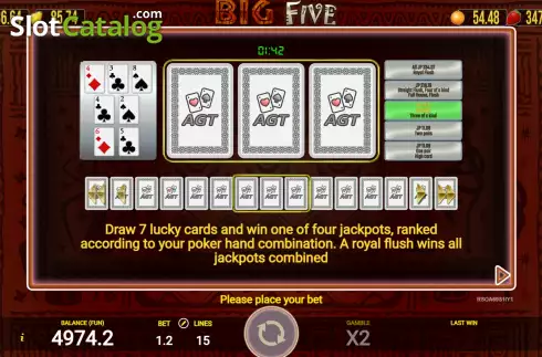 Οθόνη8. Big Five (AGT Software) Κουλοχέρης