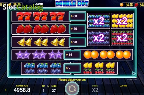 Οθόνη6. Double Hot (AGT Software) Κουλοχέρης
