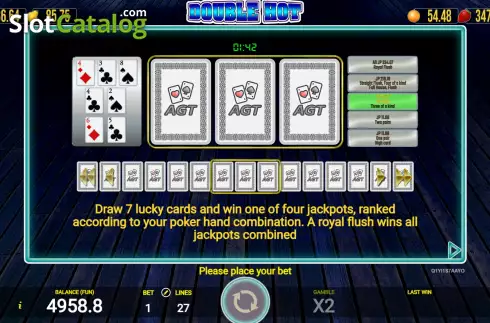 Οθόνη8. Double Hot (AGT Software) Κουλοχέρης