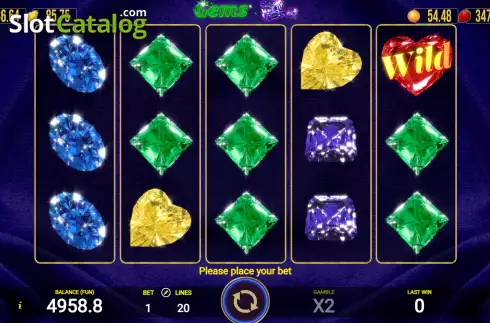 Οθόνη2. Gems 20 Κουλοχέρης