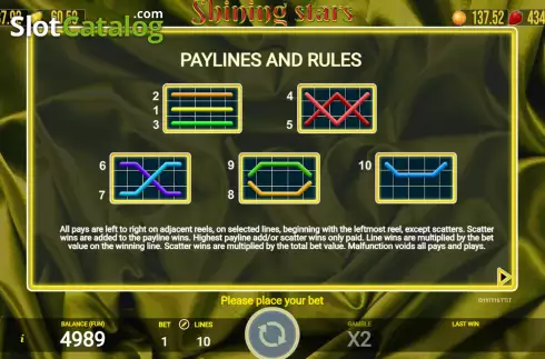 Οθόνη9. Shining Stars (AGT Software) Κουλοχέρης