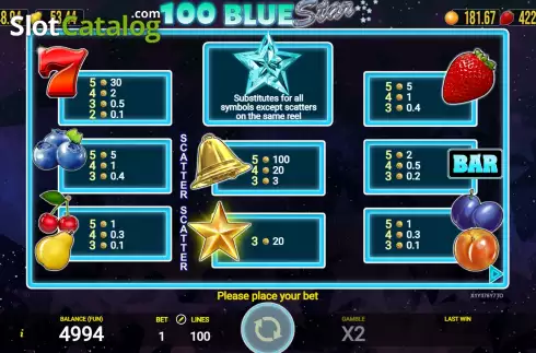 Οθόνη6. 100 Blue Star Κουλοχέρης